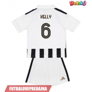 Lacne Dětský Futbalové dres Juventus Lloyd Kelly #6 2026-27 Krátky Rukáv - Domáci (+ trenírky)